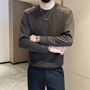 店主风秋冬季男士简约时尚套头卫衣男修身301A-1/W01/P58控78图片
