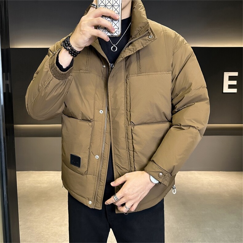 标90白鸭绒店主风轻奢高级感立领羽绒服外套男X8608-P300,男装羽绒服,电商A413