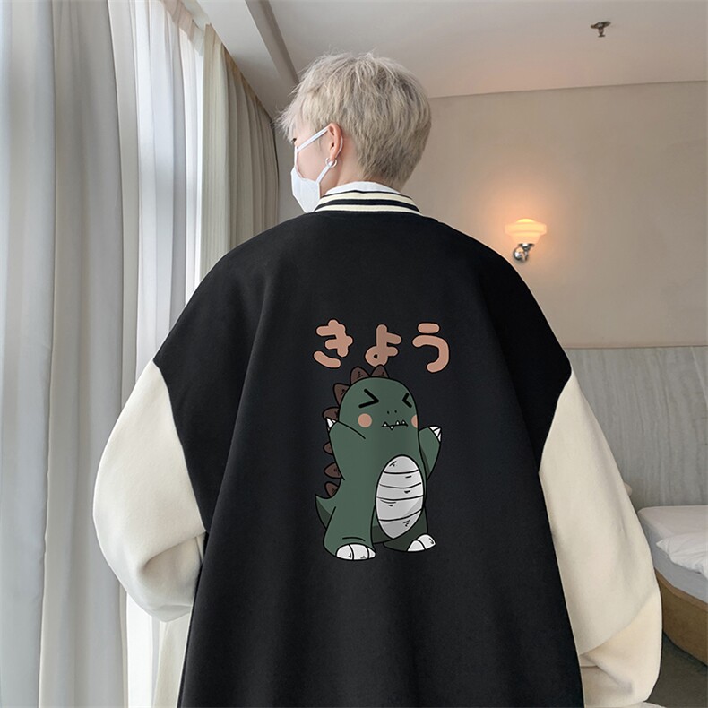 摇粒绒棒球服男大码开衫卫衣男夹克BF86037-P65,男装夹克,电商A040