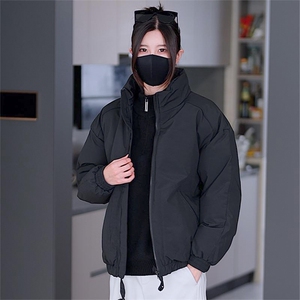 现货冬季美式休闲加厚雪山外套夹克立领纯色三防户外工装棉服图片