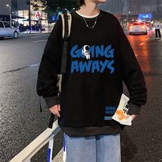 S6230-P28秋季圆领卫衣男大码韩版宽松长袖外套，男装卫衣，电商A040