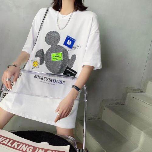 烫钻米奇短袖T，女装，雪儿伊秀