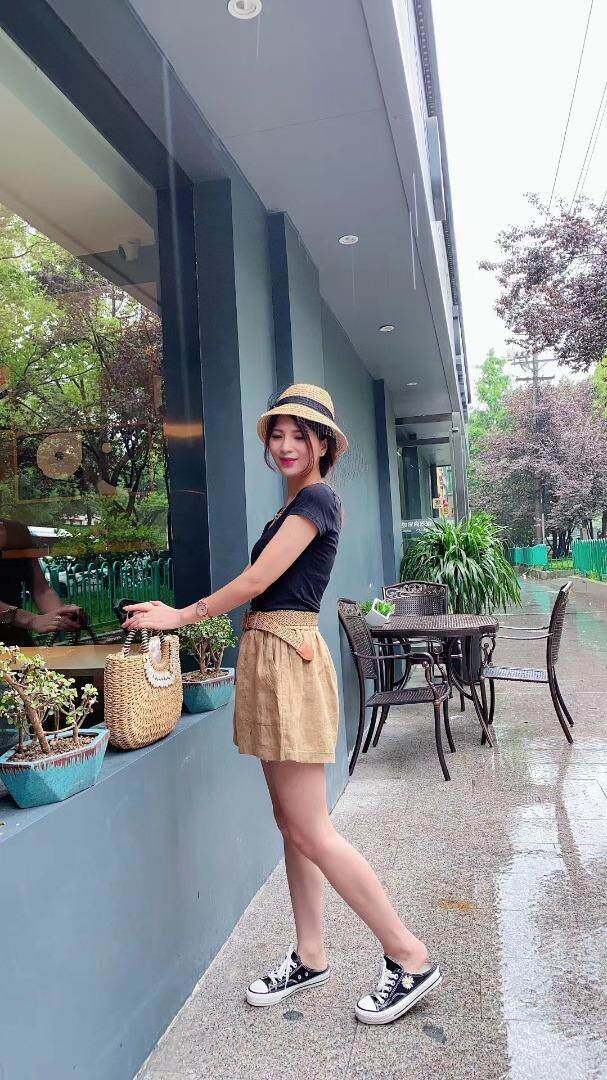 纯苎连衣裙小衫裤子裙子衬衣 时尚风 风淑女风休闲风，女装连衣裙，川哲