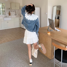 新款春装娃娃脸牛仔外套2C098-8521P160K228，女装短外套，2C098