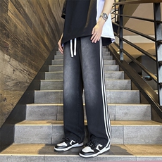 松紧腰三条杠牛仔裤B342-Z600-特P45控78，男装牛仔裤，电商B342