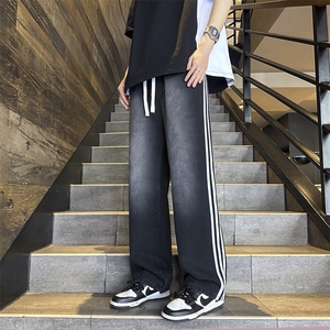 松紧腰三条杠 牛仔裤B342-Z600-特P45控78图片