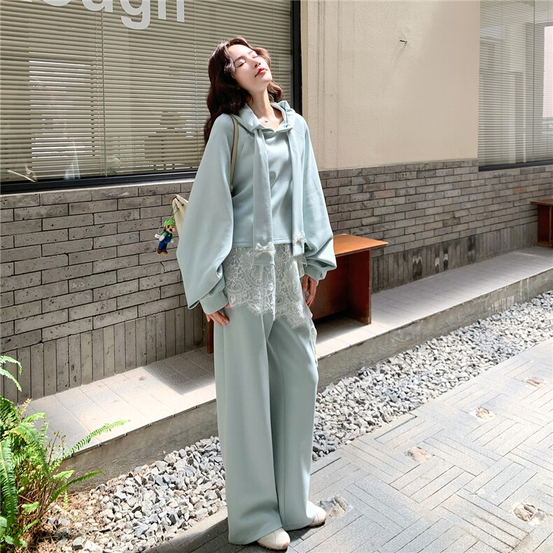 大货出卫衣+裤子+蕾丝屁帘三件套5759-P195K298,女装套装/套裙,2C332