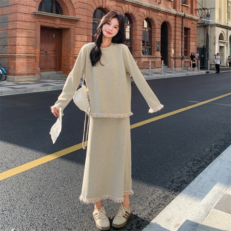 现货流苏针织套装8851P175K268,女装套装/套裙,2C201