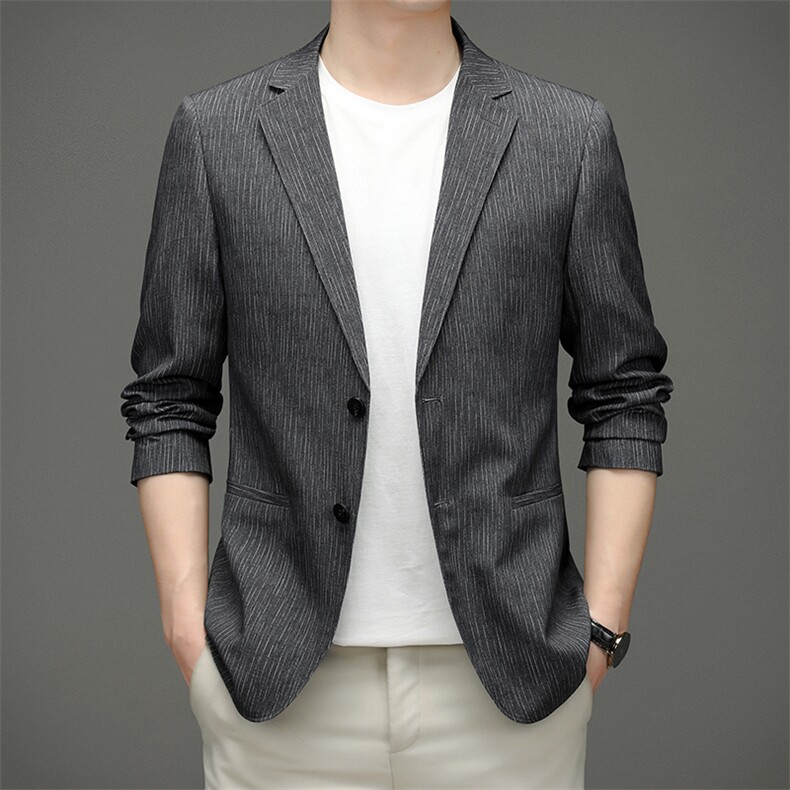 CA5515钱塘2020-2春秋新款商务休闲帅气中青年男士西服外套P142，男装西服，钱塘207-2