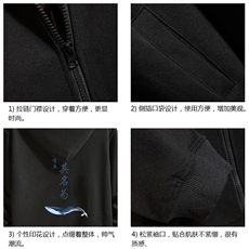 KS21261-P38连帽开衫卫衣男运动外套大码班服砖墙，男装卫衣，电商A040A