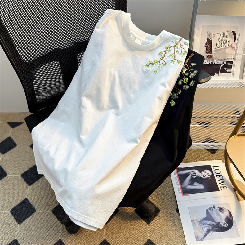 美式街头刺绣字母宽松短袖男女夏季百搭休闲运动情侣T恤T0357-P40,男装T恤,星座308B-1