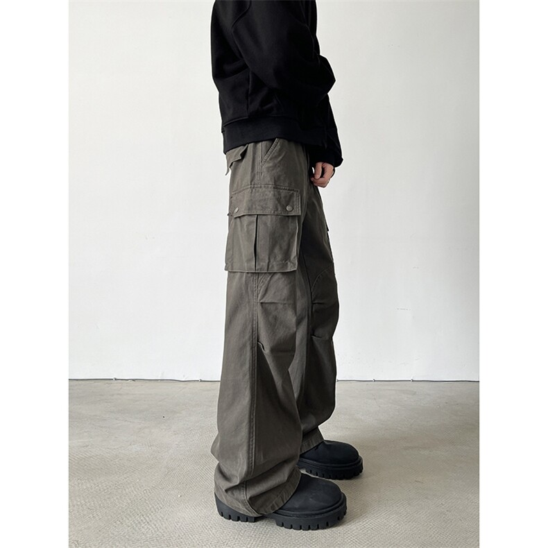 美式高街小众休闲裤男个性工装百搭长裤子K6112/P55，男装休闲裤，电商D202-1