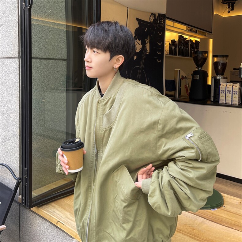 飞行员夹克男解构设计棒球领短外套男CP24-P70,男装夹克,电商B371