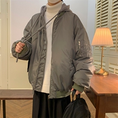 2022新款衣加厚保暖潮流棒球服服冬装假两件工装G01-P148，男装棉衣，星座1611B