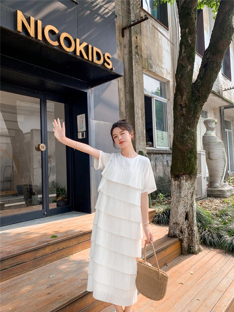 2022夏季新款现货主推款蛋糕连衣裙款号-1821-P115K168,女装连衣裙,浙宝305