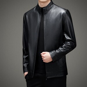 BAMJ-2316钱塘2020-2中年男士秋季商务休闲皮衣夹克外套P560图片