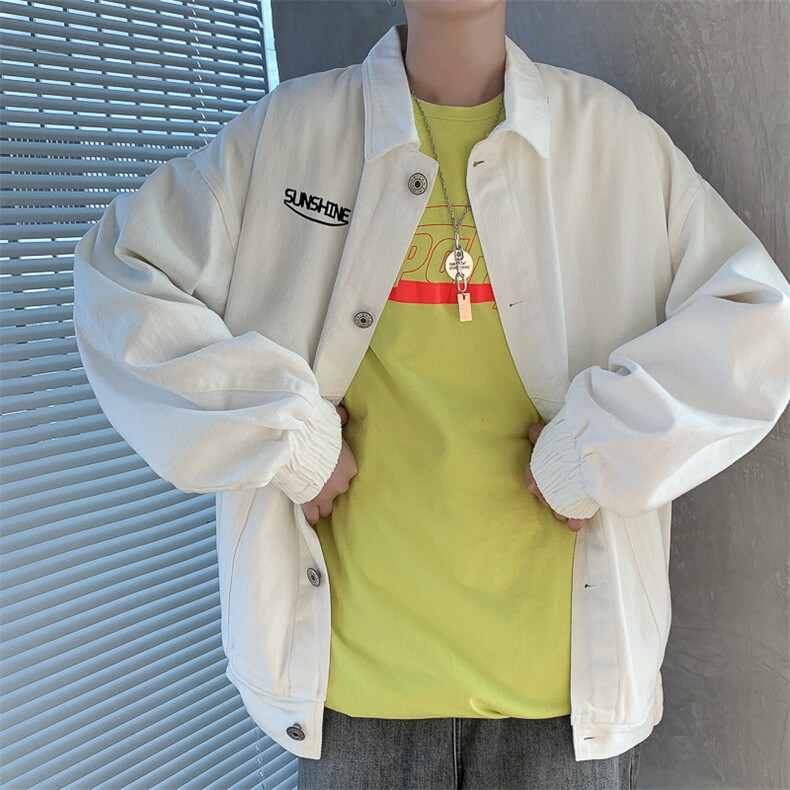 新款男女同款刺绣宽松韩版夹克上衣N982/P30,男装夹克,星座202