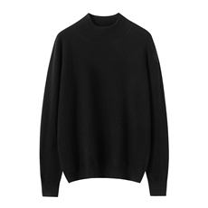 2025年秋季通勤时尚百搭通勤休闲半高，女装羊绒衫，朝思纯山羊绒