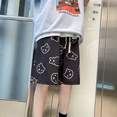 新款青春流行时尚潮牌百搭宽松五分裤潮流休闲ins夏季K1164-P28，男装休闲裤，星座512-2