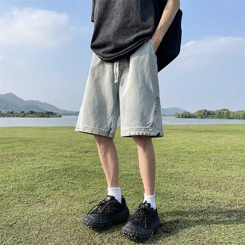 夏季新款水洗牛仔短裤A450特P40控58,男装牛仔裤,电商A309