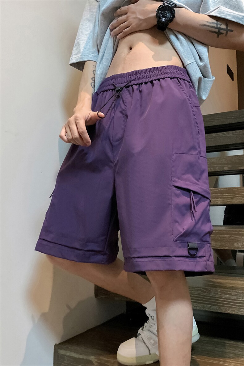 主推夏季工装短裤男宽松工装裤直筒情五分裤A436-6202-P35,男装牛仔裤,电商A436