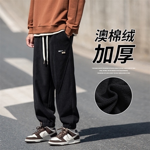 2024冬季新款 cityboy日系 加绒加厚束脚休闲运动裤 K255-P45控78图片