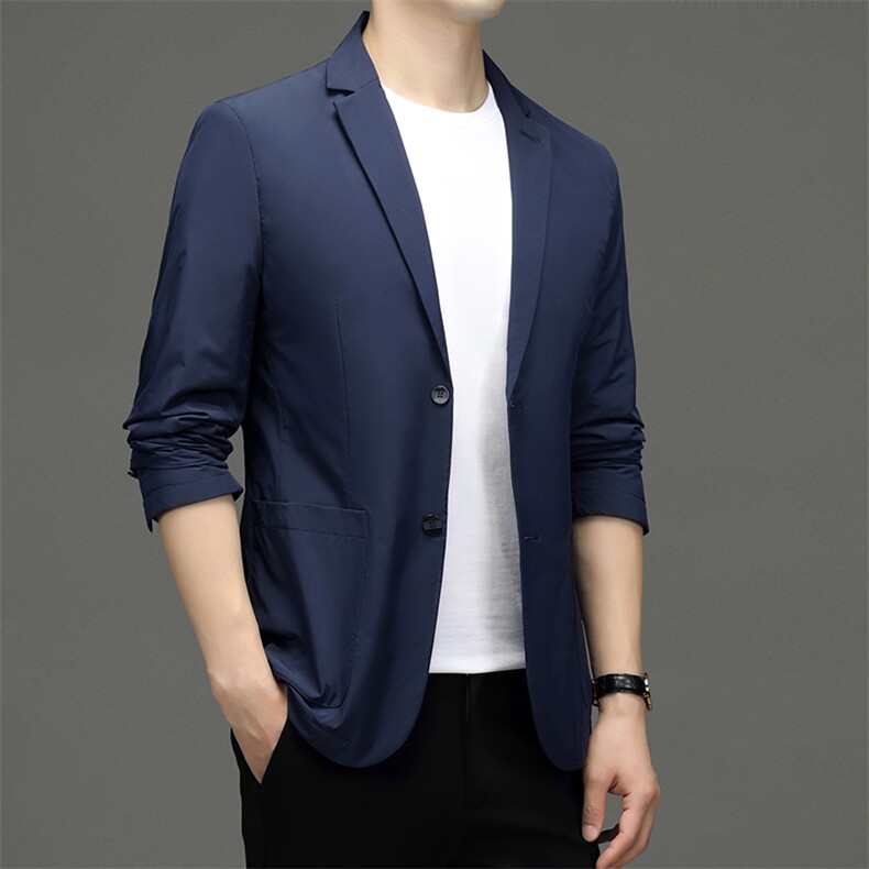 CD33621钱塘2020-2春秋薄款时尚休闲帅气中青年男士西服外套P170，男装西服，钱塘207-2