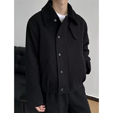 混纺仿羊羔毛内里毛领休闲棉服外套MY267特P76，男装棉衣，星座908-1