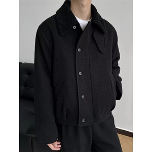 混纺仿羊羔毛内里毛领休闲棉服外套 MY267 特P76图片