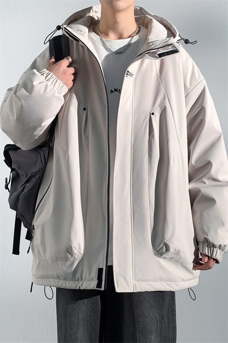 潮牌秋冬季男潮流休闲连帽外套保暖防风棉衣棉服A321-MY8745-P95,男装棉衣,电商A321