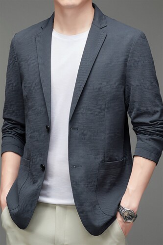2023秋季爸爸西装休闲外套男中老年商务休闲西服MNSABX7016-P210，男装西服，电商B212（原钱塘6029）