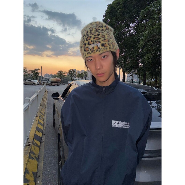 美式复古字母印花立领夹克男女春秋宽松休闲运动百搭外套,男装夹克,星座506A