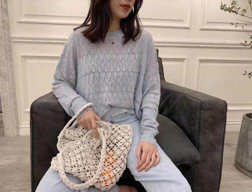 宽松版空调衫，女装，千变织造