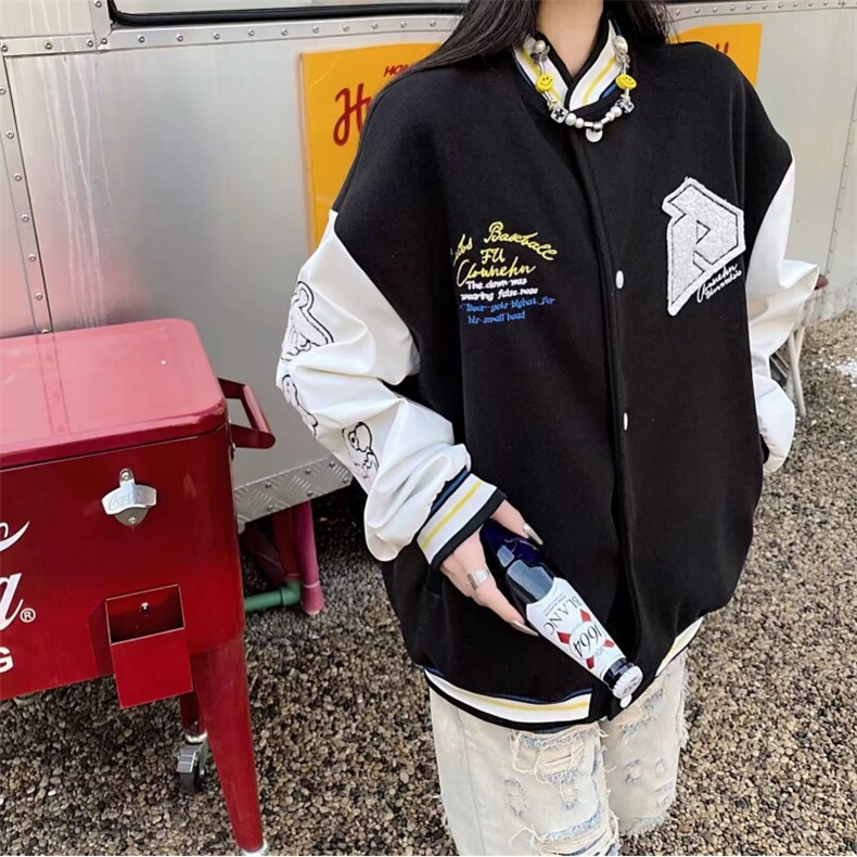潮牌棒球服男春秋冬季2025新款ins宽松男女休闲夹克潮流秋季外套,男装夹克,星座601-2