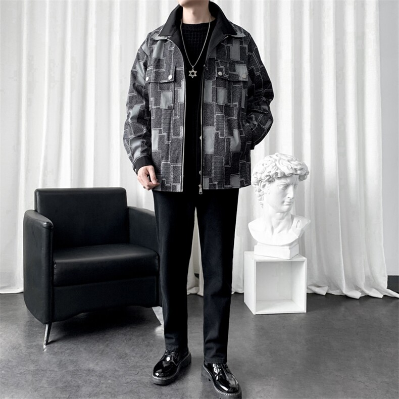 得物-直播好货数码印假两件夹克男外套轻熟JLJ-201批115元控168图片