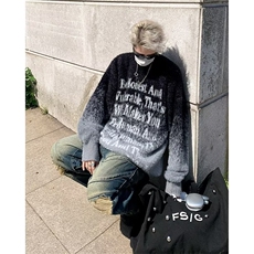 美式圆领毛衣男慵懒风休闲针织衫FM73P63，男装针织衫/毛衣，星座1116-2