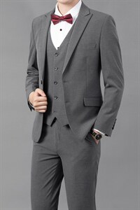 西服三件套套装男士商务帅气英伦风中青年正装外套ASD17211-P375图片