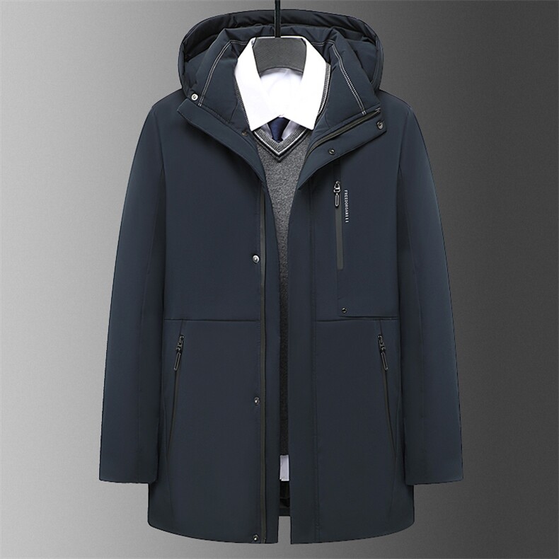 中长冬季休闲可脱卸帽中年保暖厚款夹克式外套羽绒服MY22601-P190,男装羽绒服,星座1105-3
