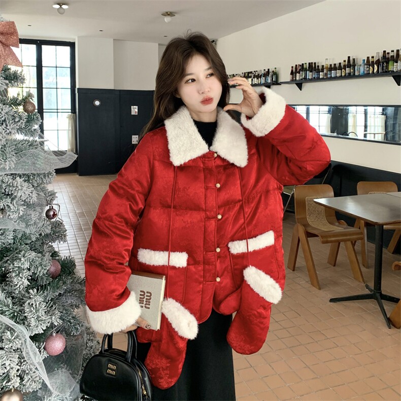 新款现货，新年款羽绒服90绒2C093-6687-P295-K438,女装羽绒服,2C093