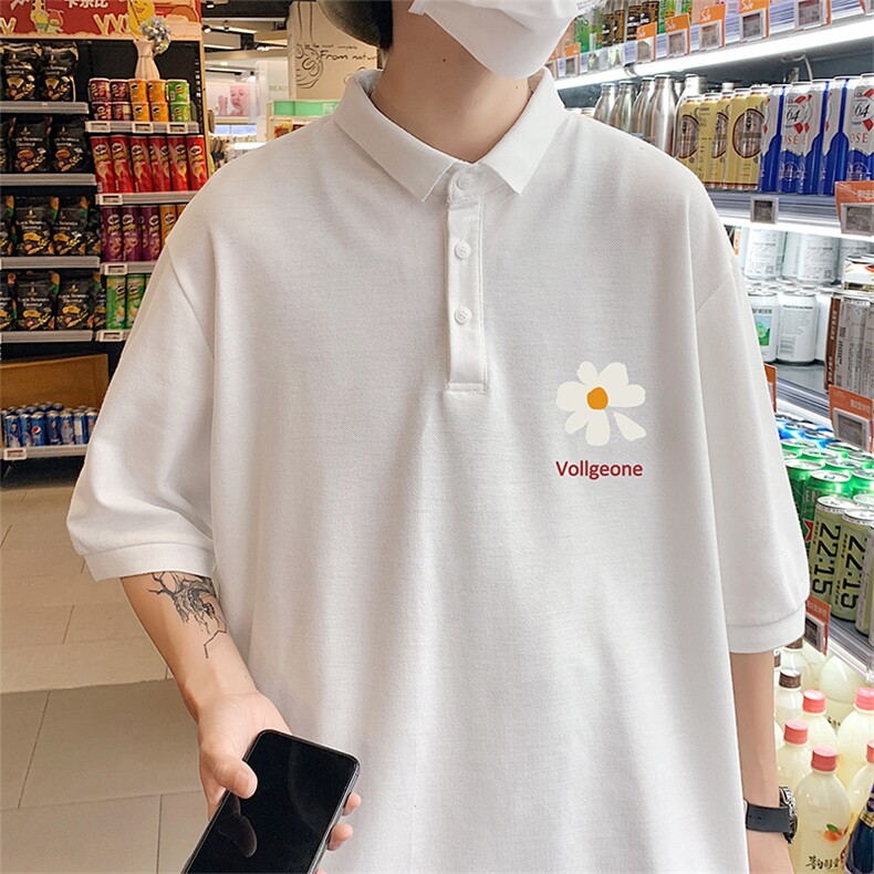 PL57059-P35翻领短袖polo衫男大码胖子半袖t恤男有领保罗衫模特,男装Polo衫,电商A040