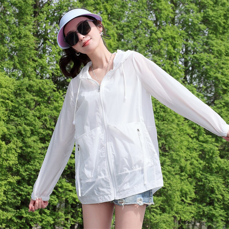 透气防晒衣女2025夏季新款时尚宽松百搭今年流行时尚小个子短外套,女装防晒衣,依万里