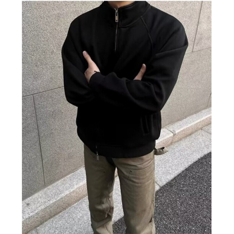 WE2034-P50日系立领卫衣男女秋季新款百搭休闲运动,男装卫衣,电商B323A