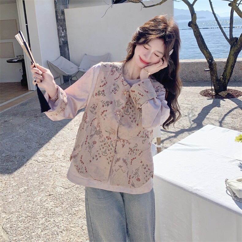 有货重工绣花风两件套2C198-6839-P215K338,女装套装/套裙,2C198