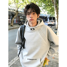 新款连帽卫衣男女韩版宽松设计感小众小个子上衣套头WX96，男装卫衣，星座516A