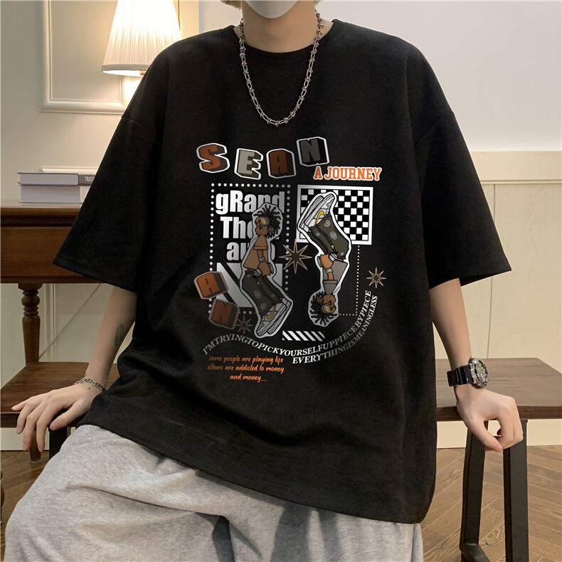 麂皮绒短袖t恤男大码半袖男JD82282-P25,男装T恤,电商A040