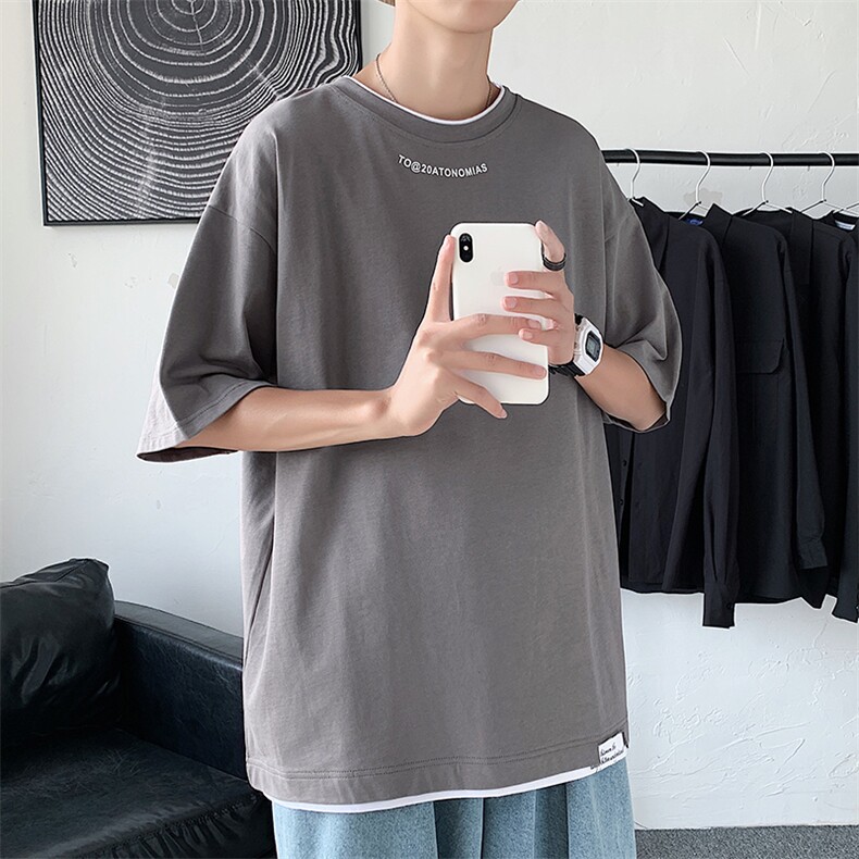 数据款！仿纯棉短袖t恤男新款百搭宽松潮流休闲T恤衫TC3014-P25,男装T恤,星座717