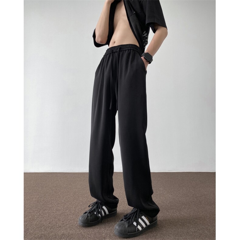 抖音品质夏季潮流修身垂感小脚西裤休闲裤B315-K24125-特p30控58,男装休闲裤,电商B315