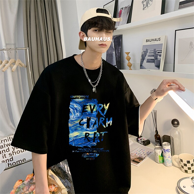 量大优供视频220克美式短袖t恤T2990得物直播有280克品质,男装T恤,电商A486