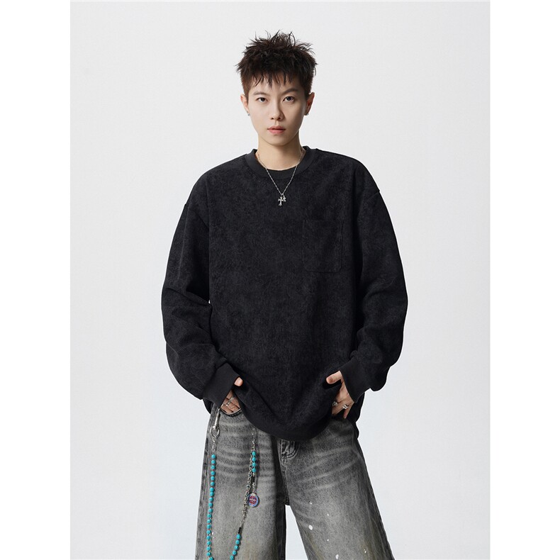 TWY26特38控68polo圆领情侣卫衣宽松外套男100聚酯,女装短外套,电商B370