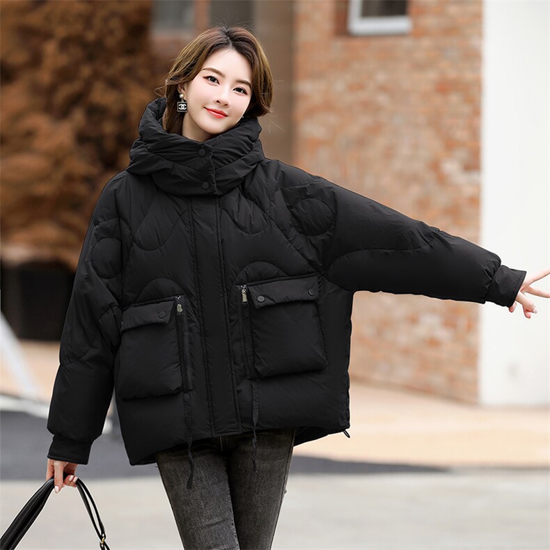 现货羽绒服2024年冬新款90白鸭绒时尚韩版中长羽绒服备双十一,女装羽绒服,凝聚力